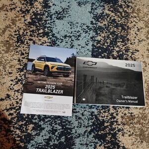 2025 Chevrolet Trailblazer Owner's Manual Set OEM w/ Quick Reference